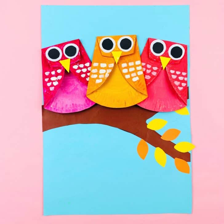 Paper Plate Owl Craft Idiom Studio