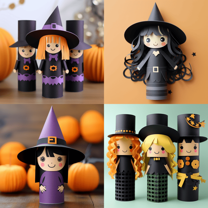 Halloween Paper Tube Crafts