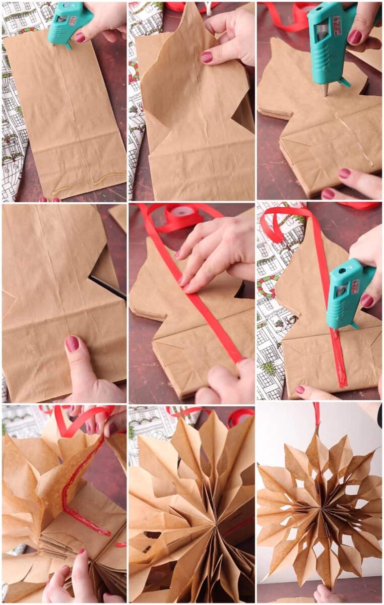 How To Make Paper Bag Snowflakes A Beautiful Diy Winter Decor