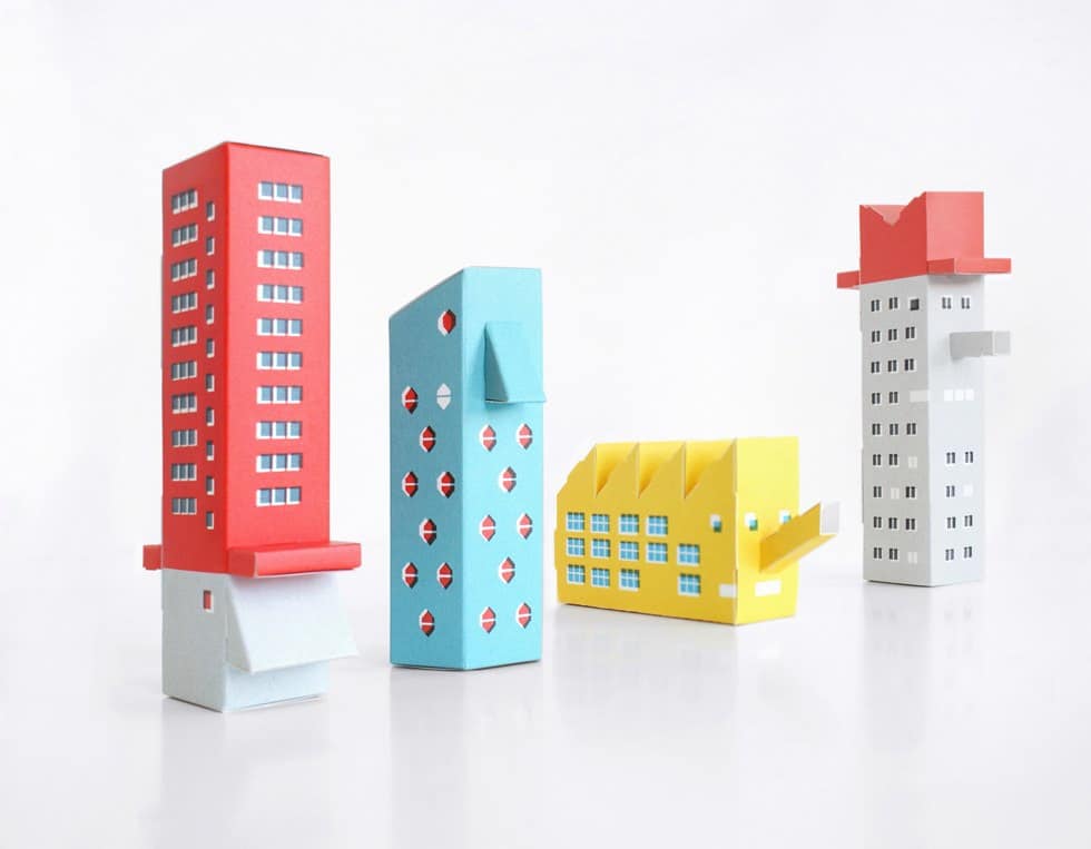 PLAYFUL PAPER MODEL ARCHITECT BUILDING KITS