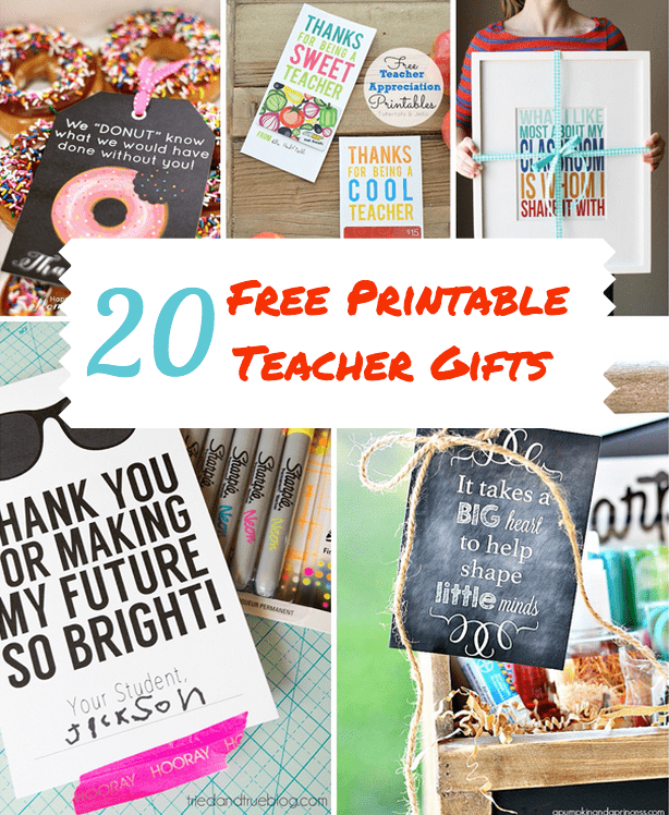 Teacher Christmas gift- markers with free printable card