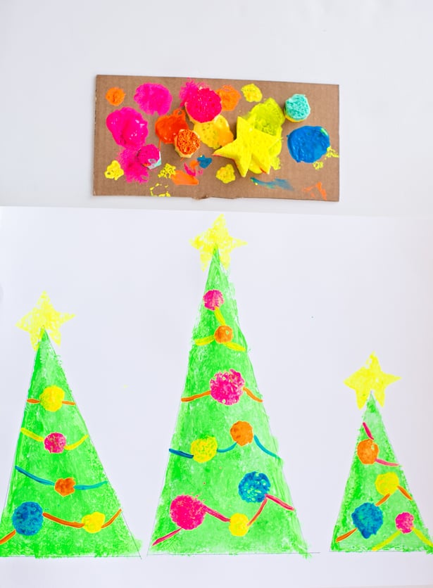 10 ARTSY CHRISTMAS TREE PROJECTS FOR KIDS