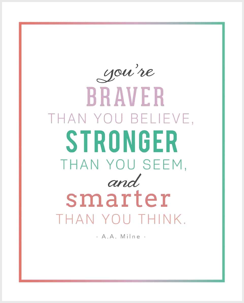 5 FREE PRINTABLE INSPIRATIONAL CHILDREN'S QUOTES