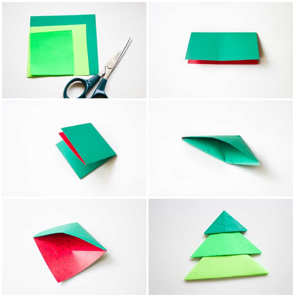 Diy Origami Christmas Tree Pop Up Card