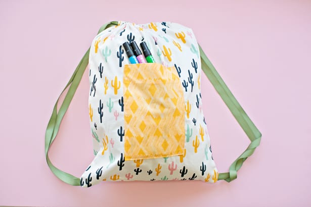 The Best Drawstring Backpack Pattern - AppleGreen Cottage