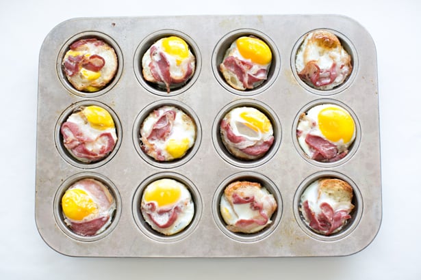 EASY EGG BREAD AND BACON MUFFINS
