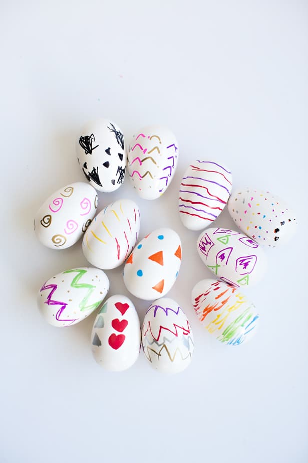 KIDS ART DOODLES EASTER EGGS