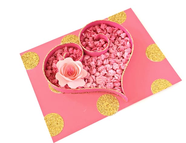 Easy Valentines Day Craft Idea 3D Paper Hearts - Suburbia Unwrapped