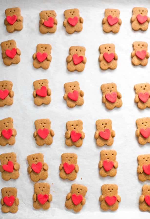 Teddy Bear Cookie Cutter Heart Valentine's Day Cute Baking Fondant
