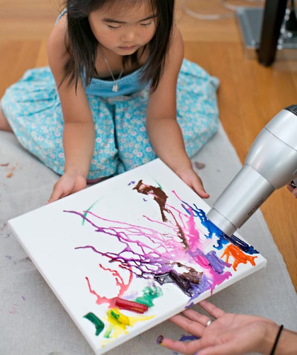 childs crayon drawing