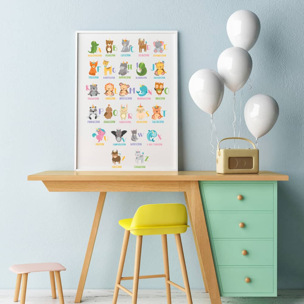 unicorn-alphabet-print