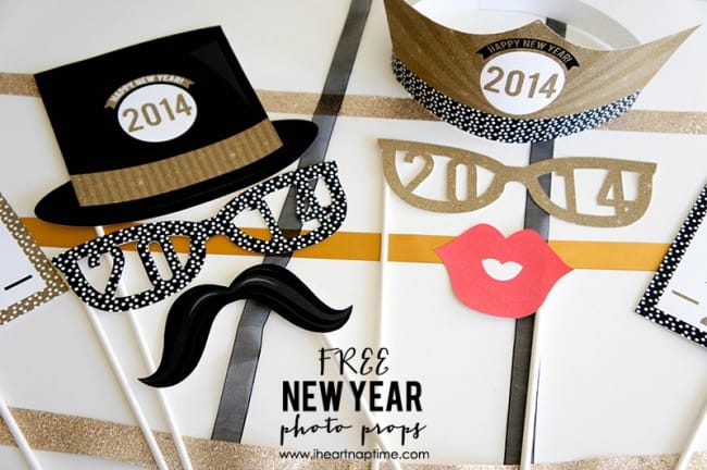 Free printable 2022 New Year's Eve party hats - Merriment Design