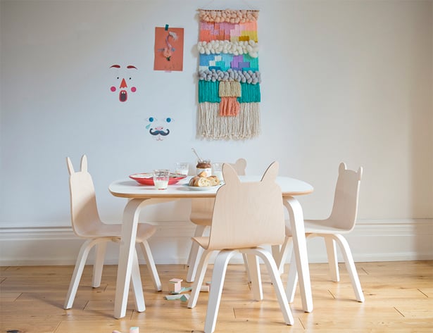 kid size table and chairs