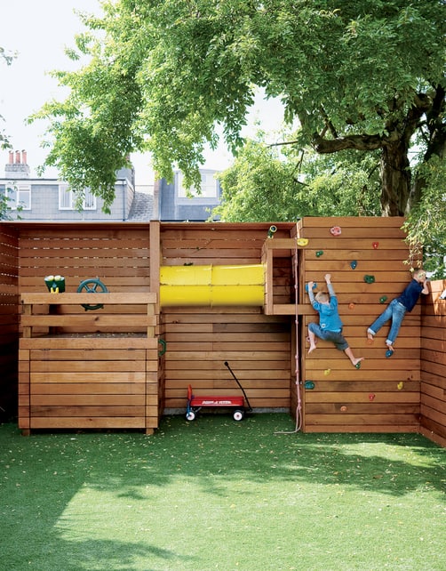modern wood playhouse