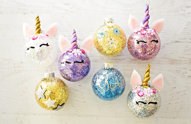 Download Diy Unicorn Ornaments How To Make These Glitter Baubles