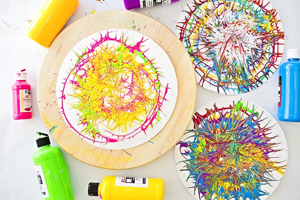 Spin Art (Lazy Susan Style) - Inner Child Fun