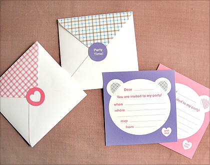 FREE AND CUTE PRINTABLE PARTY INVITATIONS