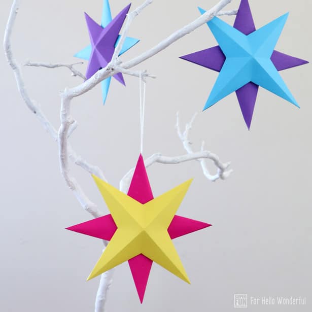 HOW TO MAKE CHRISTMAS PAPER STARS