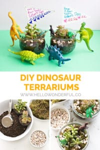 DIY DINOSAUR TERRARIUMS: RAW-TASTIC FATHER'S DAY GIFT KIDS CAN MAKE