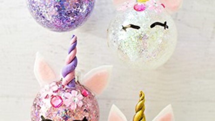 DIY Unicorn Ornaments: How To Make These Glitter Baubles