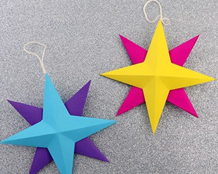 HOW TO MAKE CHRISTMAS PAPER STARS