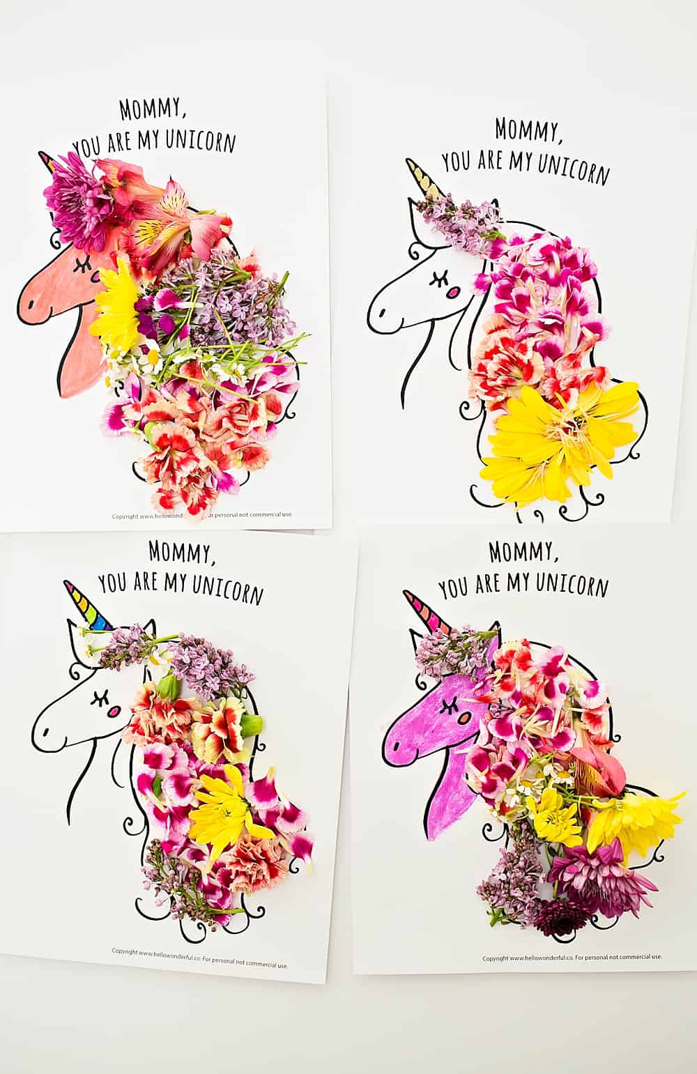 Mother S Day Unicorn Flower Art