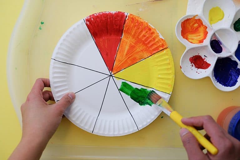 RAINBOW PAPER PLATE FLOWER LEARNING TOY - hello, Wonderful