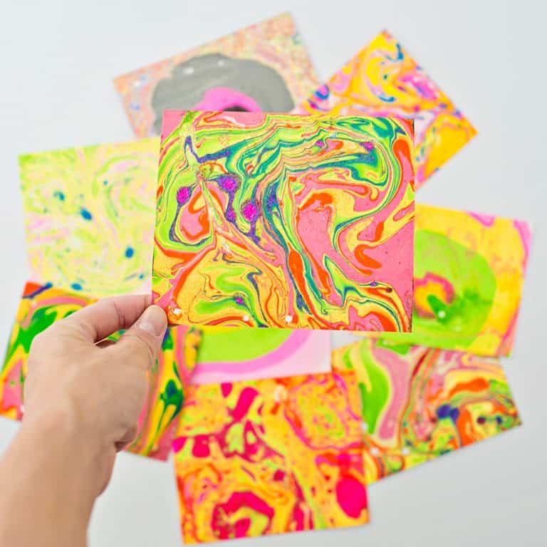 EASY DIY PAPER MARBLING AT HOME - hello, Wonderful