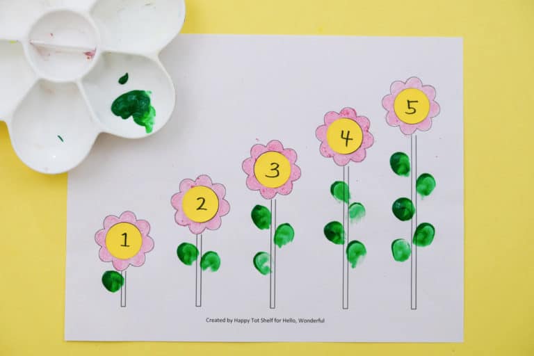 FLOWER LEARNING PRINTABLE - hello, Wonderful