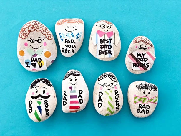 My Dad Rocks! Father's Day Preschool Craft - Powerful Mothering