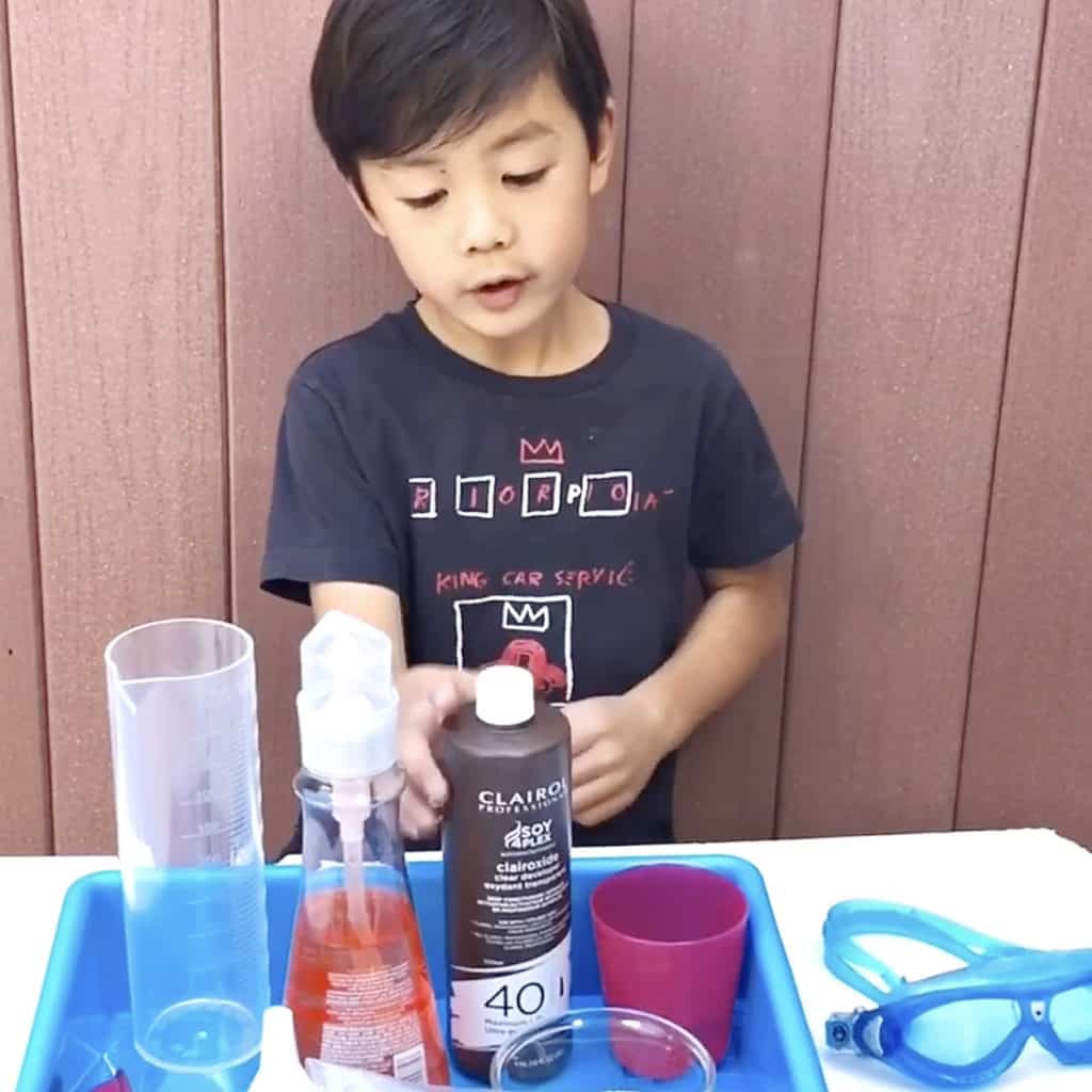 Elephant Toothpaste Science Experiment With Kids