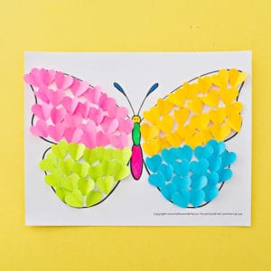 BUTTERFLY PAPER HEART CRAFT - hello, Wonderful