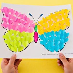 BUTTERFLY PAPER HEART CRAFT - hello, Wonderful