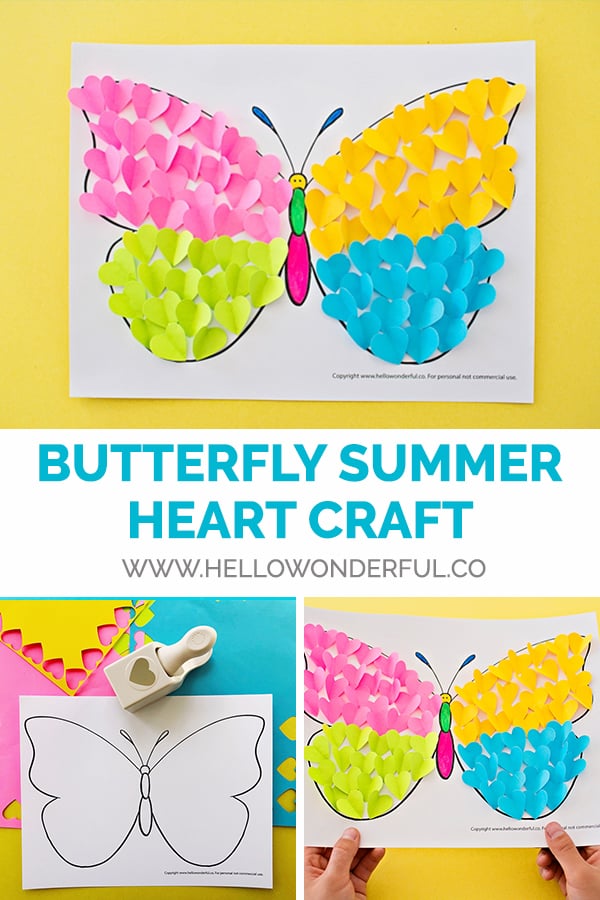 BUTTERFLY PAPER HEART CRAFT - hello, Wonderful