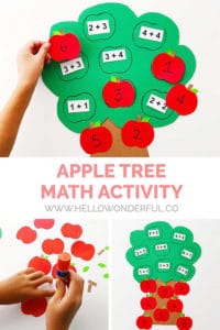 APPLE TREE MATH GAME LEARNING ACTIVITY - hello, Wonderful