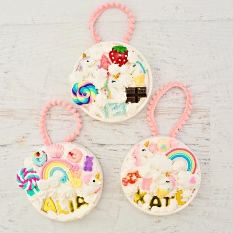 WHIPPED GLUE DECODEN UNICORN ORNAMENTS - hello, Wonderful