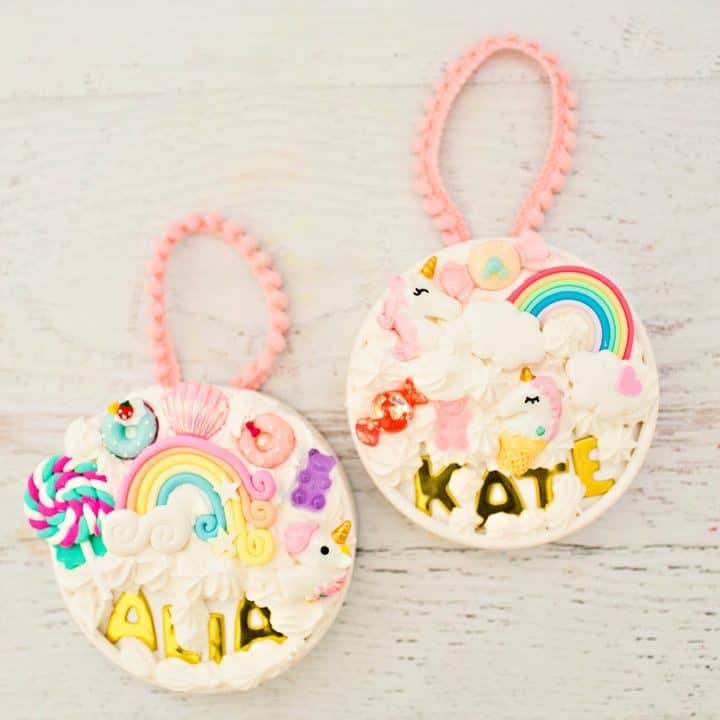 WHIPPED GLUE DECODEN UNICORN ORNAMENTS - hello, Wonderful