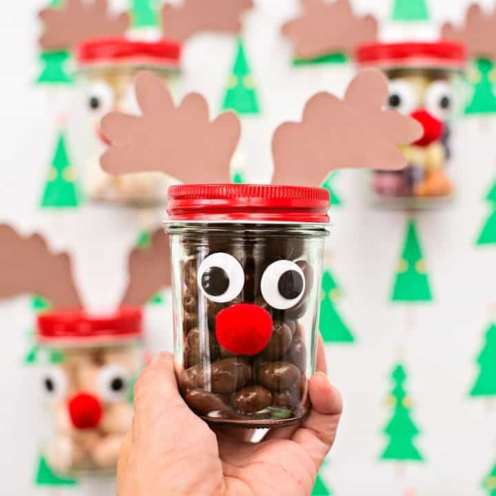 RUDOLPH REINDEER JAR TREATS AND GIFTS - hello, Wonderful