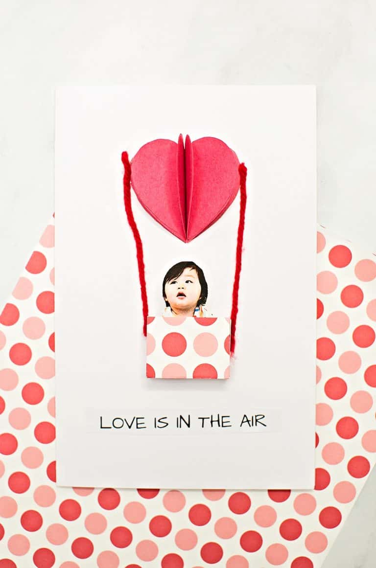 LOVE IS IN THE AIR VALENTINE CARD - hello, Wonderful