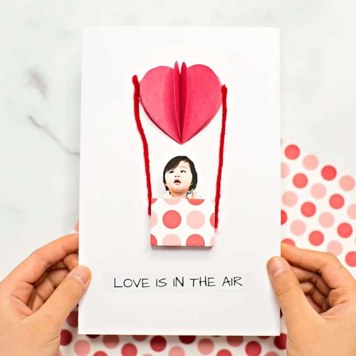 LOVE IS IN THE AIR VALENTINE CARD - hello, Wonderful