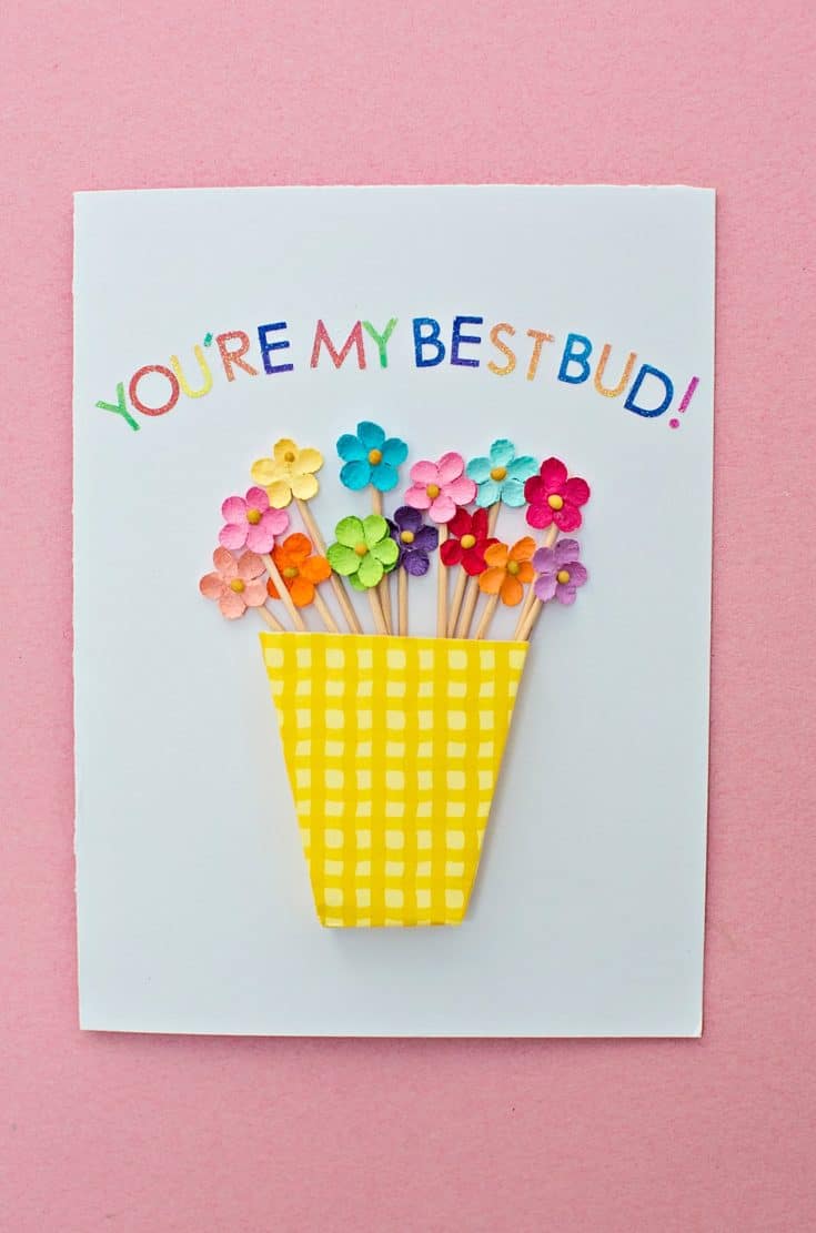 DIY FLOWER VASE CARD - hello, Wonderful