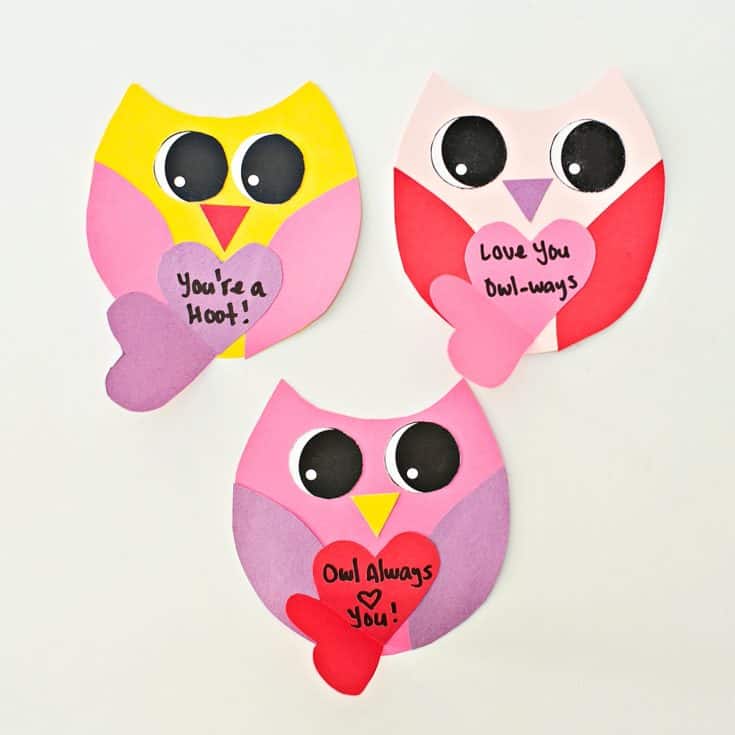 OWL VALENTINE CARD - hello, Wonderful