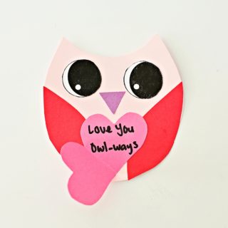 OWL VALENTINE CARD - hello, Wonderful