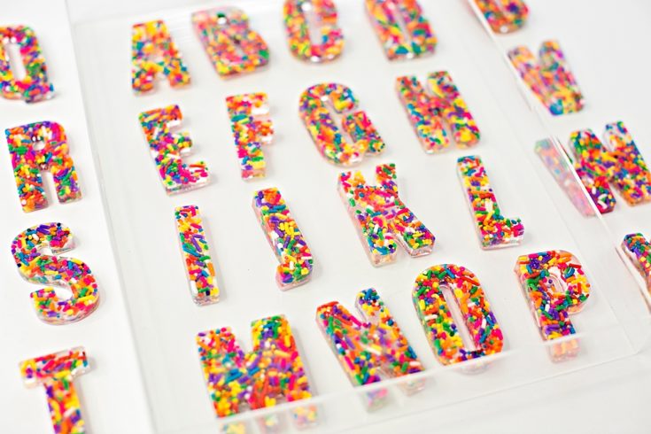 SPRINKLE LETTERS ALPHABET WRITING TRAY - hello, Wonderful