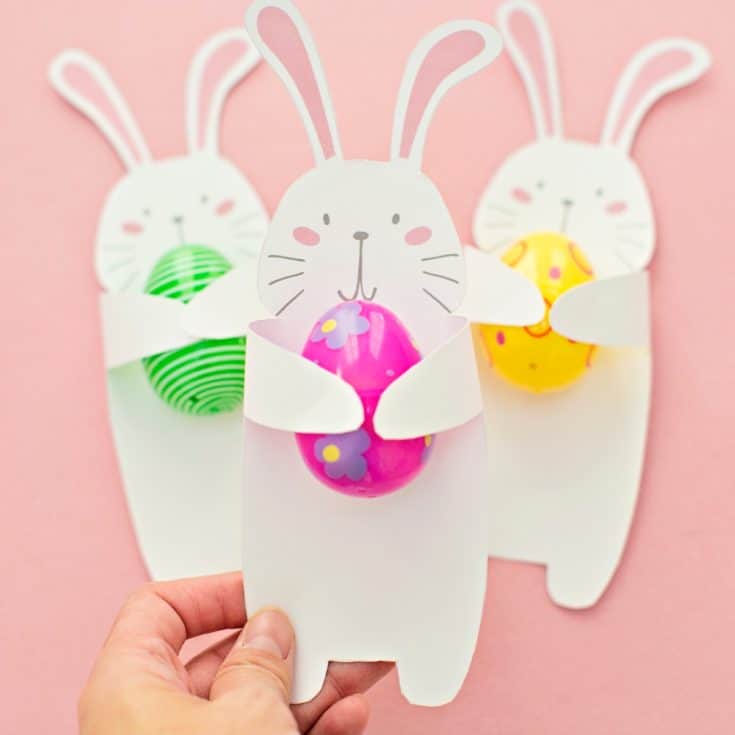 BUNNY HOLDING EASTER EGG CRAFT - hello, Wonderful