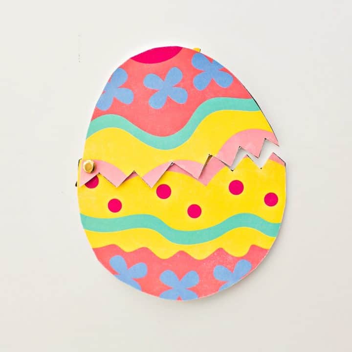 HATCHING CHICK CRAFT WITH COLORING TEMPLATE - hello, Wonderful