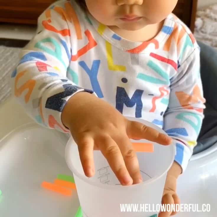 CUP AND STRAW FINE MOTOR SKILLS ACTIVITY FOR BABIES AND TODDLERS ...