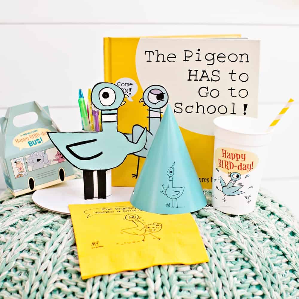 The Pigeon HAS to GO to School! Book and DIY Pencil Holder