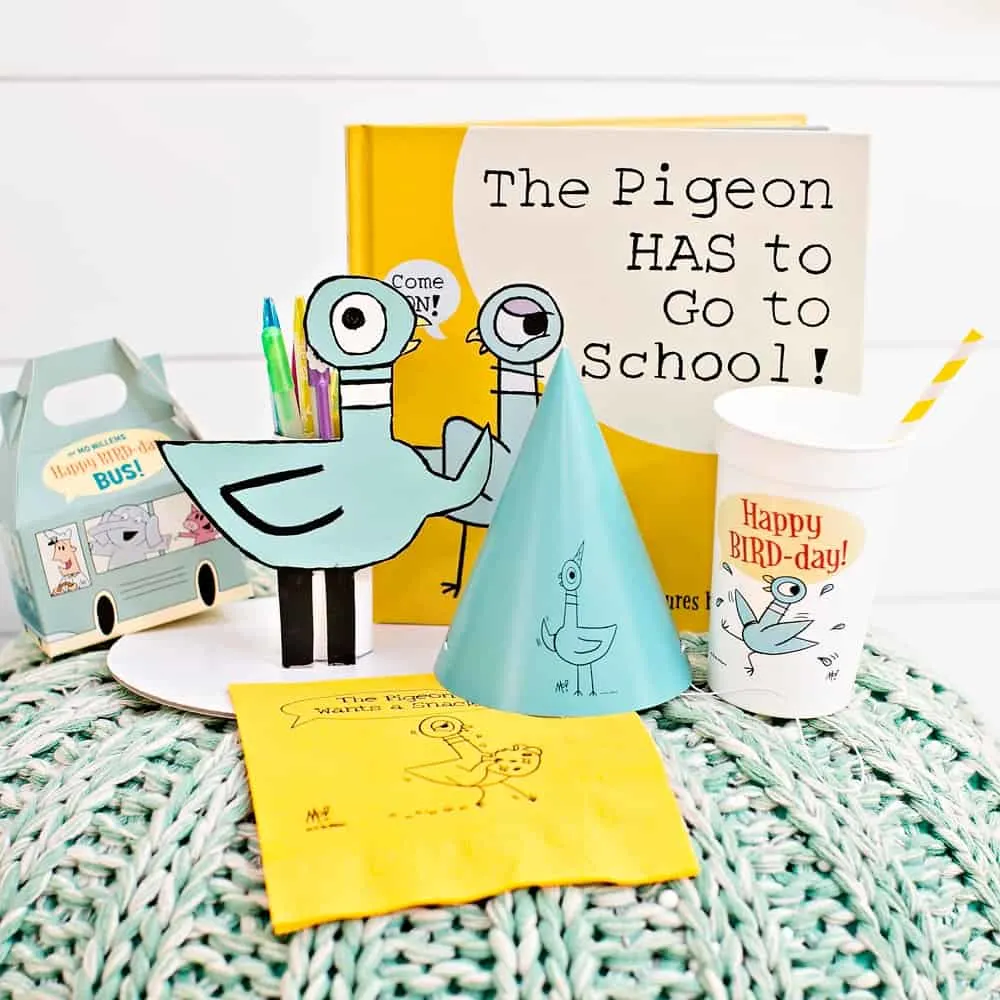 The Pigeon HAS to GO to School! Book and DIY Pencil Holder