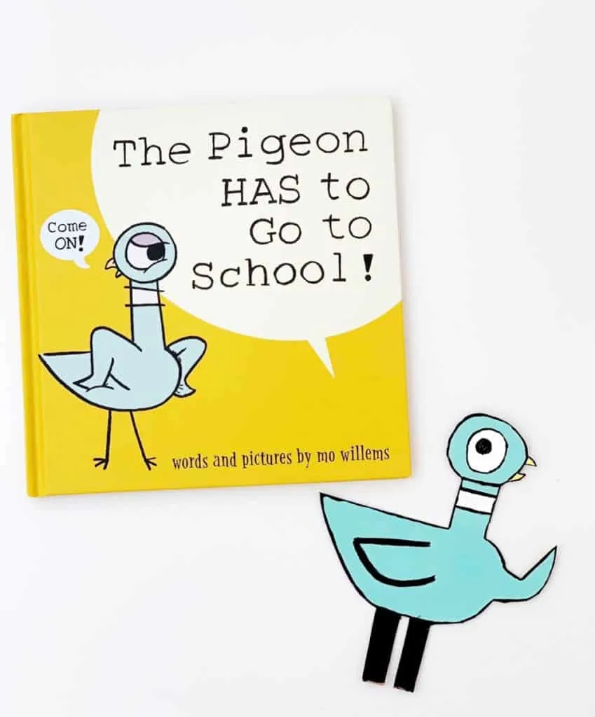 The Pigeon HAS to GO to School! book pencil holder